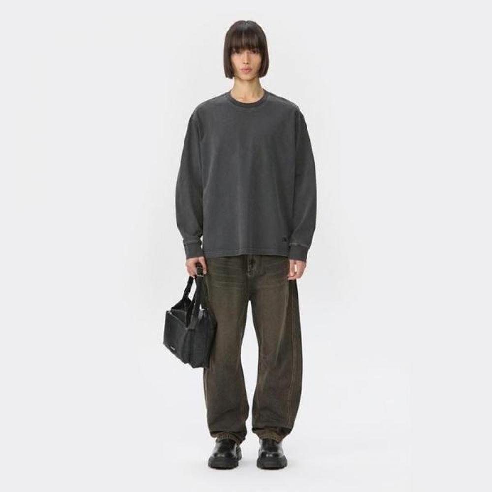 CusTomellow Grey Dyed T shirT cwTaa25513gyx Grey/S