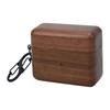 ASHATA Protective Cover for Bowers Wilkins Pi8, Walnut Wood Earphone Case Cover with Soft Microfiber Lining, Shock Absorbing Wireless Earphone Chargin