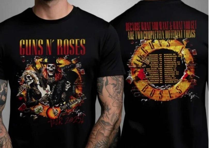 Gun N Rose Skeletons Tour 2025 Two Sided Unisex TShirt Unisex T-Shirt XXXXL
