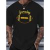 GAMEDAY New Summer Outdoor Men's Short-sleeved T-shirt Spring and Summer Round Neck Casual Versatile Breathable Top Suitable for Summer Beach Resort