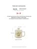 Beige Ru Ware Ceramic Tea Cup with Cute Kitten Design and Lid, Gift Boxed