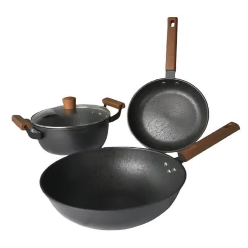 Zhang Xiao Quan Gu Ya 3-Piece Iron Cookware Set