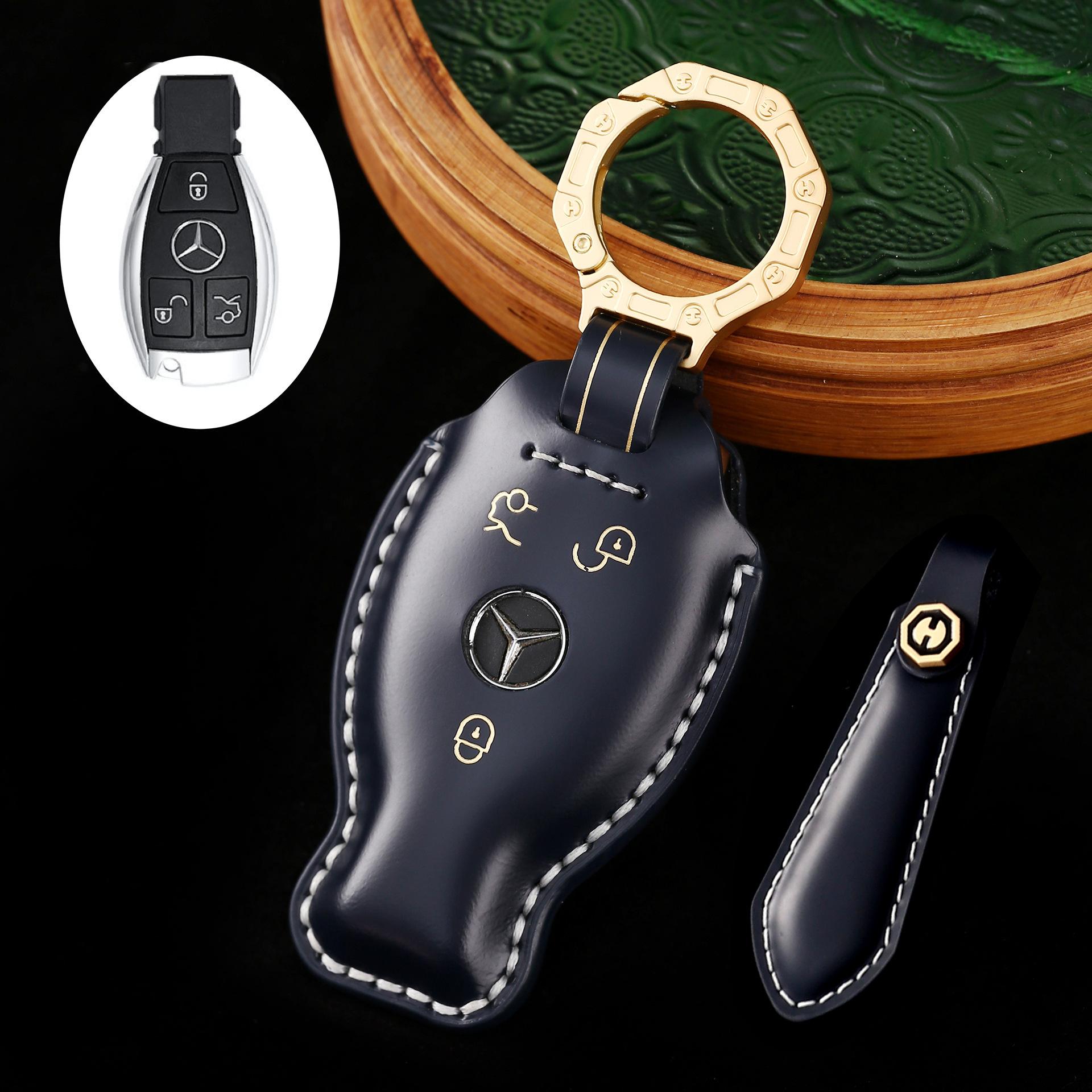 

Запуск нового продукта, новый чехол для ключа автомобиля, подходит для Mercedes-Benz C-класса E-класса S-класса, подарочный набор премиум-класса для мужчин, для подарка