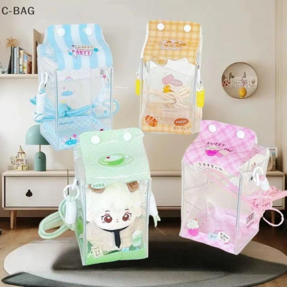 Transparent Doll Carrying Case With Lanyard Storage Bag Doll Doll Display Bag Bag Decoration