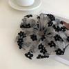 Gift Cloth Party Women Hair Ties Elastic Hair Bands Flowers Mesh  Scrunchies Korean Style Hair Rope