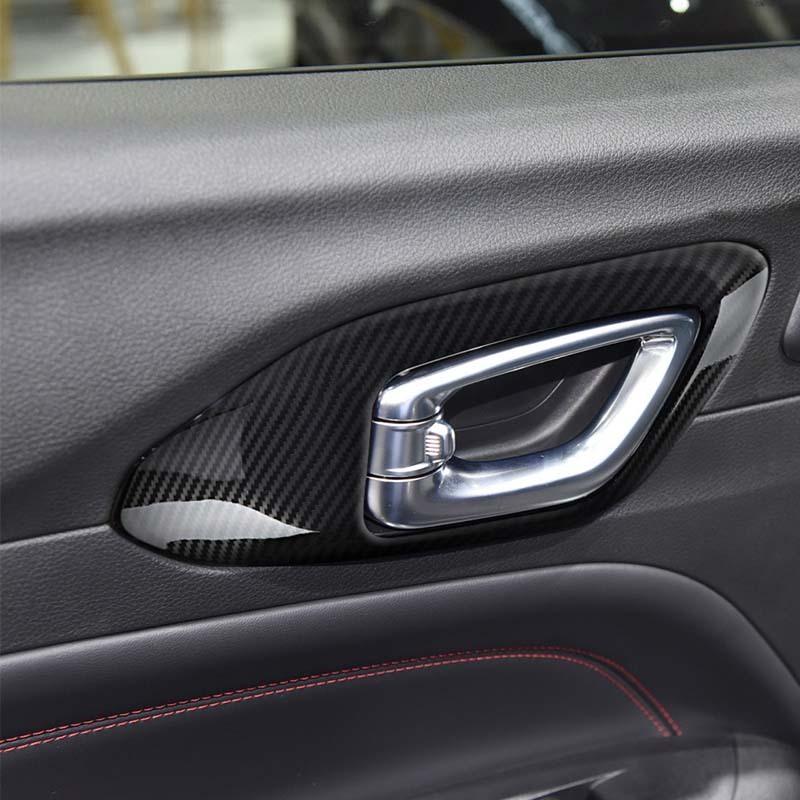 ABS Interior Door Handle Decoration Cover Sticker Fit For Jeep Compass 2021 Up Interior Accessories