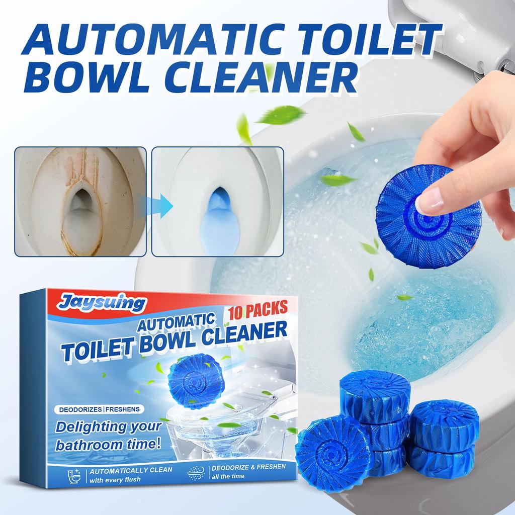 Toilet Cleaning Tablets Powerful Stain and Odor Remover Long-lasting Freshness Household Effective Automatic Toilet Bowl Cleaner