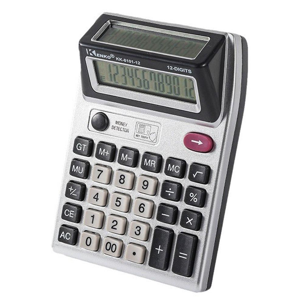 Multifunctional 12 Digits Calculator Large Screen Display Desktop Calculator Financial Institution