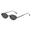 European and American Personalized Small Frame Oval Exquisite Metal Glasses for Men and Women Fashionable Anti-Uv Sunglasses