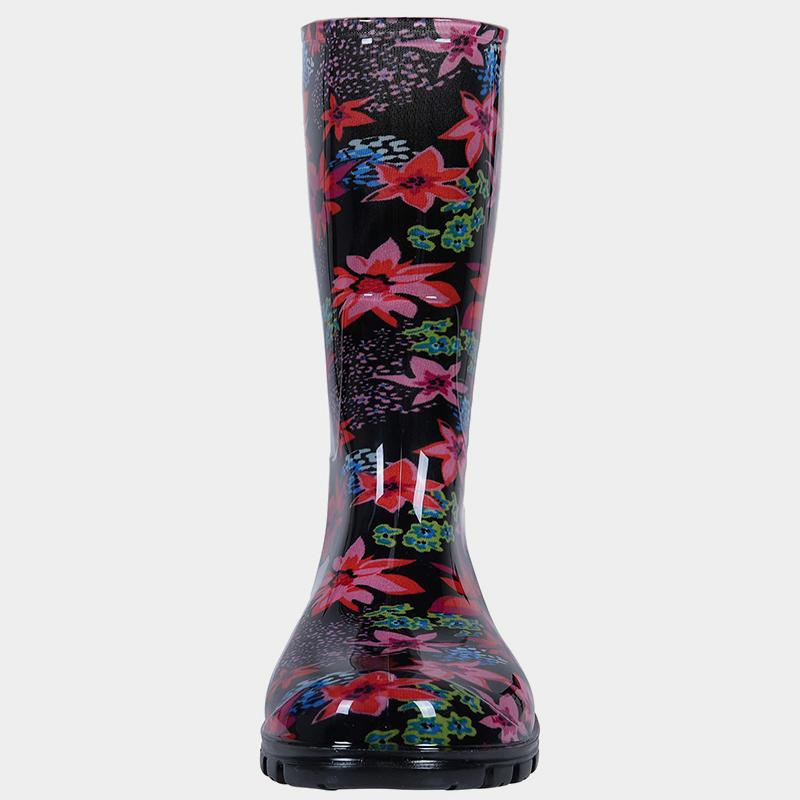 Fashion Kidmi Summer Women's Rain Boots Fashion Women Waterproof Boots Outdoor Work Anti-Slip Home Boots Soft Comfortable Rubber Shoes