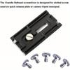 1PC 10mm T Handle Slotted Screwdriver for Slotted Screw Used on Quick Release Plate or Camera Tripod Monopod