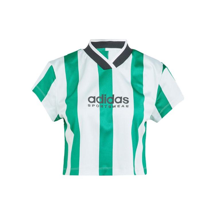 (WMNS) adidas Tiro Colorblock Crop  Green White  Women s IM4997 L