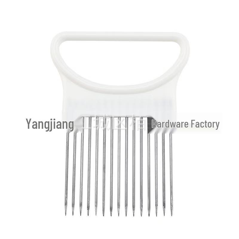 304 Stainless Steel Onion Holder & Slicer Fork for Fruits, Vegetables, Meat, and Potatoes