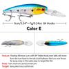 PRO BEROS 9cm/7.28g Minnow Hard Plastic Bionic Fishing Lure - Model DXM006