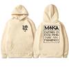 Hot Rapper Maka Aura 2025 Tour Double Sided Print Hoodie Autumn Winter Unisex Fashion Y2k Sweatshirt Men Women Fleece Pullovers