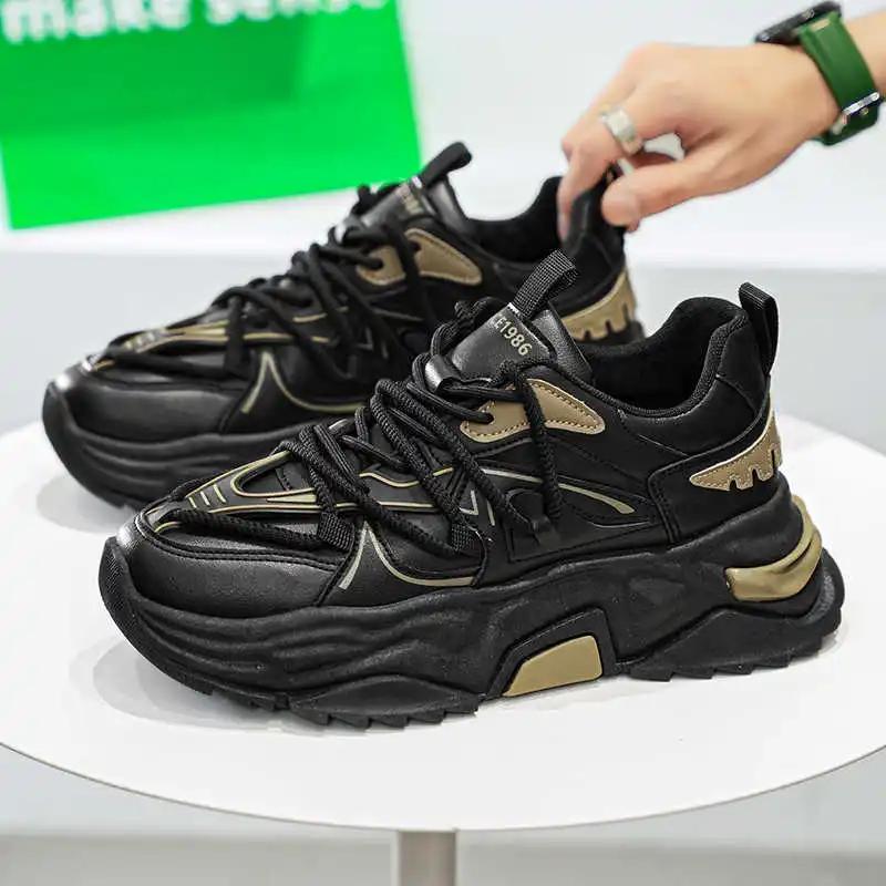 Fashion Non-slip Flat-heeled Mans Orange Sneakers Walking Summer Shoes For The Elderly Beige Boots Sport Comfortable Cute All Brand