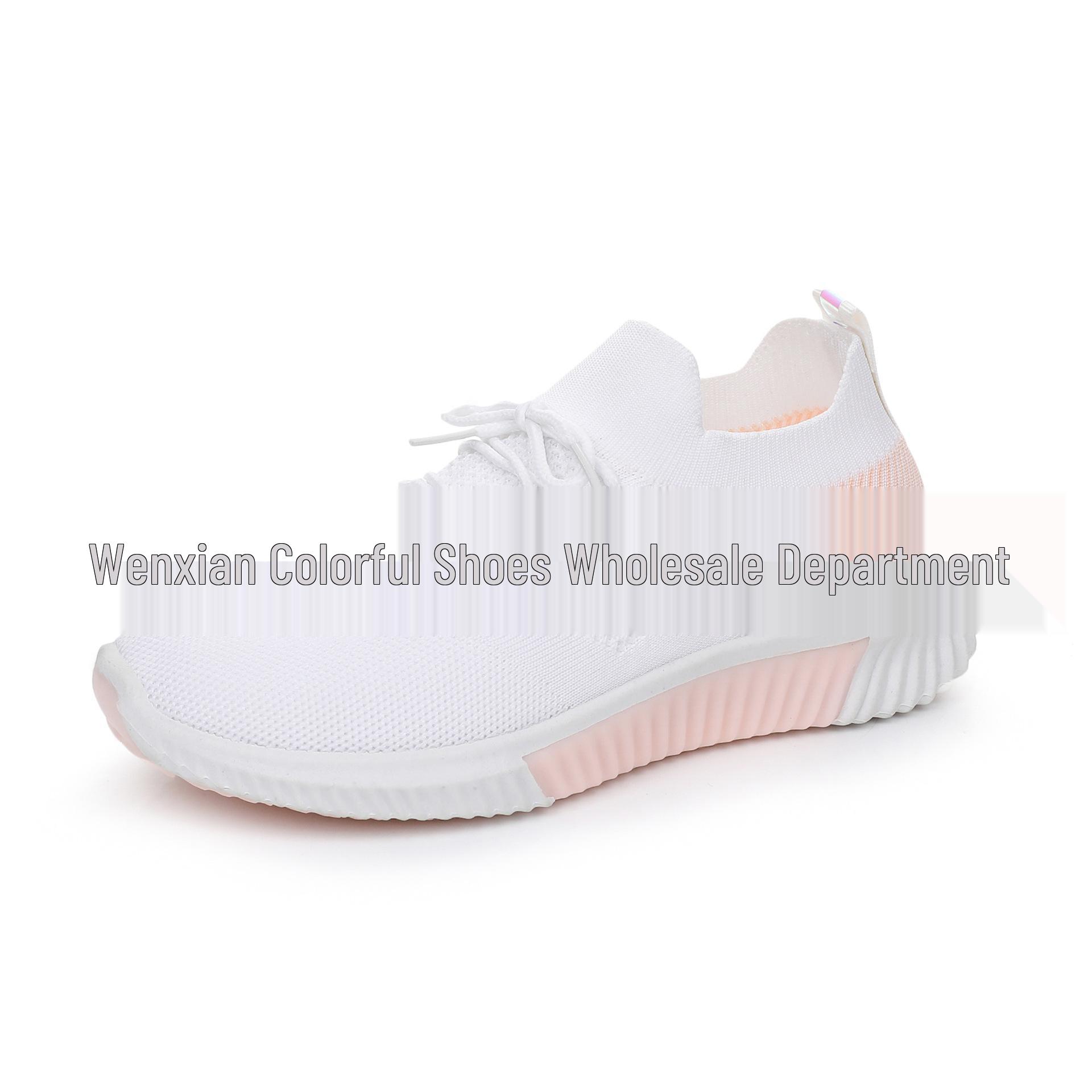 

Women s Versatile Flyknit Running Shoes - Breathable Mesh Casual Sports Footwear for Spring/Summer 36 розовый