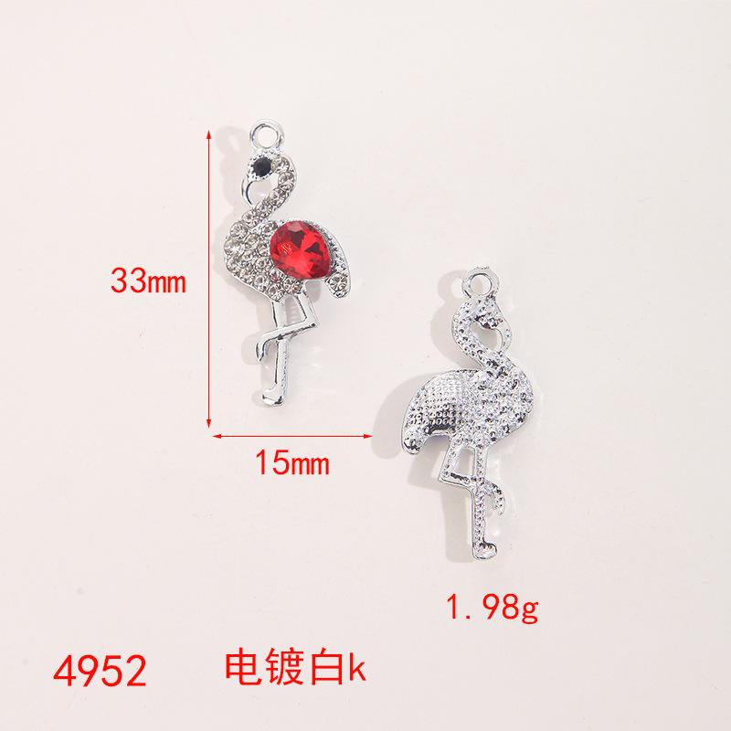 Cartoon Alloy Jewelry Dolphin Owl Cute Insect Crystal Necklace Earrings DIY Pendant Accessories