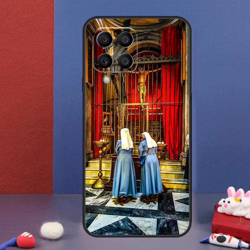 

Sister Style Nun Sexy Girl Case For Samsung Galaxy M16 M06 M36 M56 M15 M11 M31 M21 M53 M13 M32 M52 M35 M55 M14 M34 M54 Samsung M52 5G