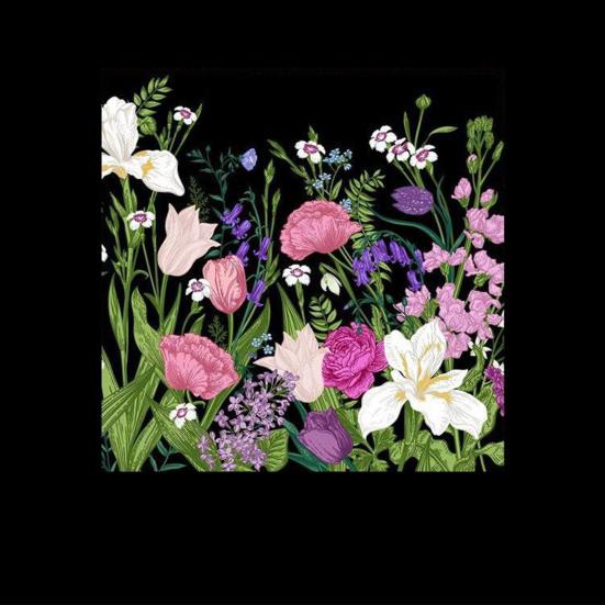 Spring Flowers Window Clings Double-sided Watercolor Flowers Glass Decals Reusable Static PVC Sticker for Home Glass Door Window