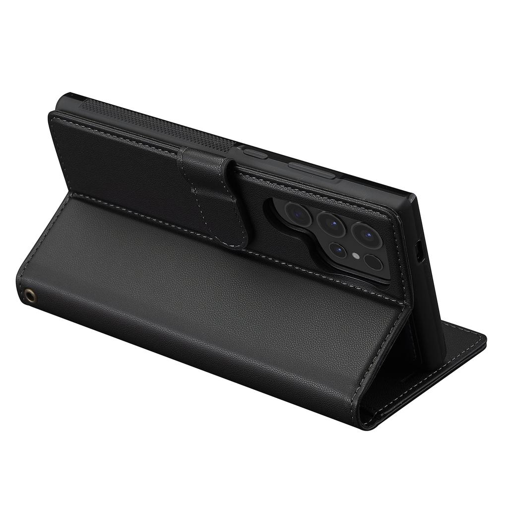 LC.IMEEKE L2 Serie für Samsung Galaxy S23 Ultra Hülle PU Leder Brieftasche Abnehmbare Magnetische Handyhülle