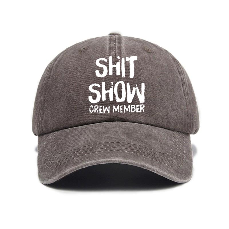 Trendy Versatile Hip Hop Letter Printing Washed Old Soft Top Sunshade Baseball Cap Unisex Baseball Cap