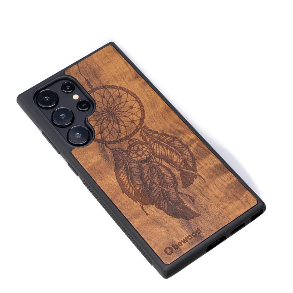 Bewood Wooden Case for Samsung Galaxy S24 Ultra Dreamcatcher Imbuia