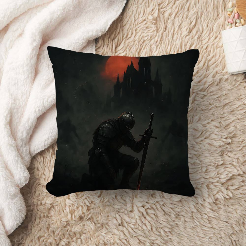 Classic Game Dark Souls Cushion Cover Inches Farmhouse Decor Home Throw Pillow Covers For Couch Decorations