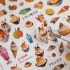 2 Sheetspack Snoring Cat  Delicious Foods Sushi Bread Stickers Cute Scrapbooking Journaling Decoration Diy Collages
