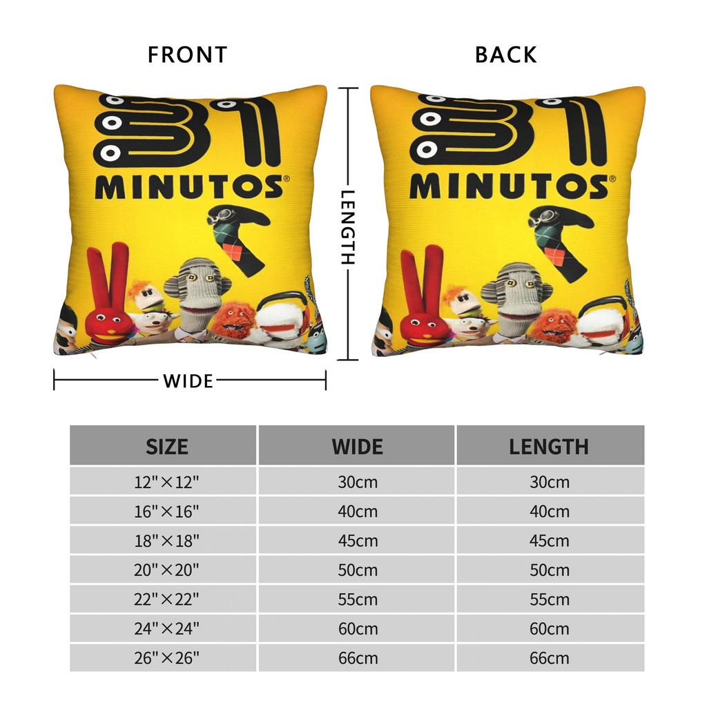 31 Minutos Comedy Pillowcase Merchandise Printed Cushion Cover Decor Pillow Case Cover Home Multi-Size