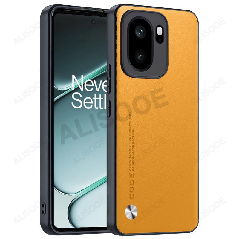 Dla Oneplus Ace 6 Ace6 Etui Pokrowiec Tekstura Włókna PU Skóra Twardy Plastik Pełna Ochrona Nakładka na Telefon Capa Funda