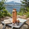 Nirmal Ganga Silver Touch Luxury Copper Bottle 1L | Premium Copper Water Bottle | Elegant & Leakproof