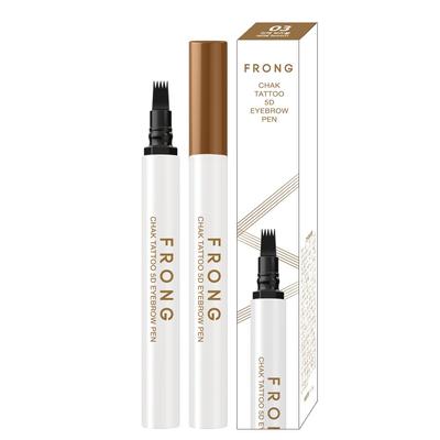 Prong Chaktattoo 5D Eyebrow Pen, 10-dniowy test trwałości ukończony, 1 sztuka, 03. Latte Brązowy