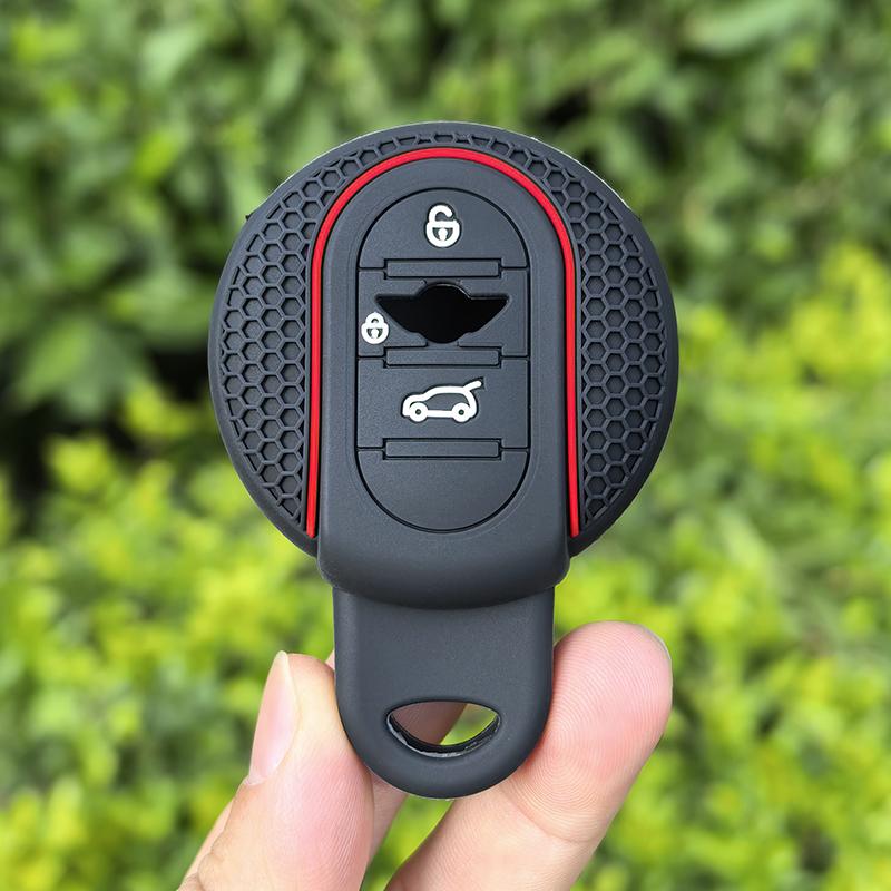 

Key Fob Cover with Keychain,Soft Full Protection Key Case for BMW MINI COOPER S ONE JCW F54 F55 F56 F57 F60 CLUBMAN COUNTRYMAN чёрный