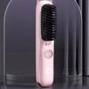 Dual-Function Operation Electric Hair Straightener Brush USB Charging Hair Brush  Home Use