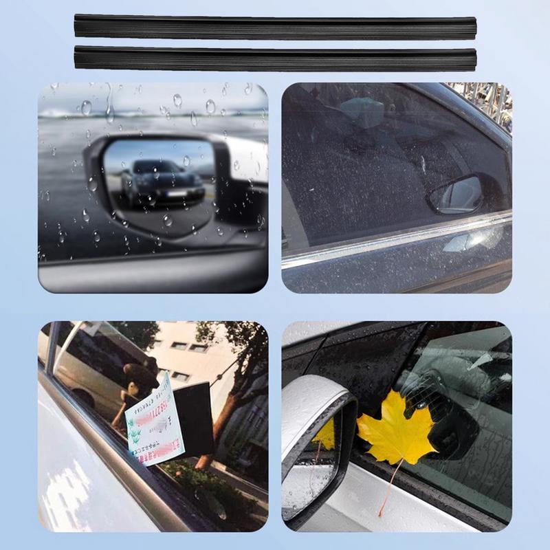 Rubber Car Side Window Wipers All-Seasons Side Glass Cleaning Tool Rubber Truck Glass Cleaner Water Mist Removal Tool For Rainy