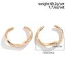 PuRui Gothic 2Pcs/Set Gold Color Smooth Curved Opening Bangle Punk Chunky Thick For Women Banquet Bracelet Zircon Accessories