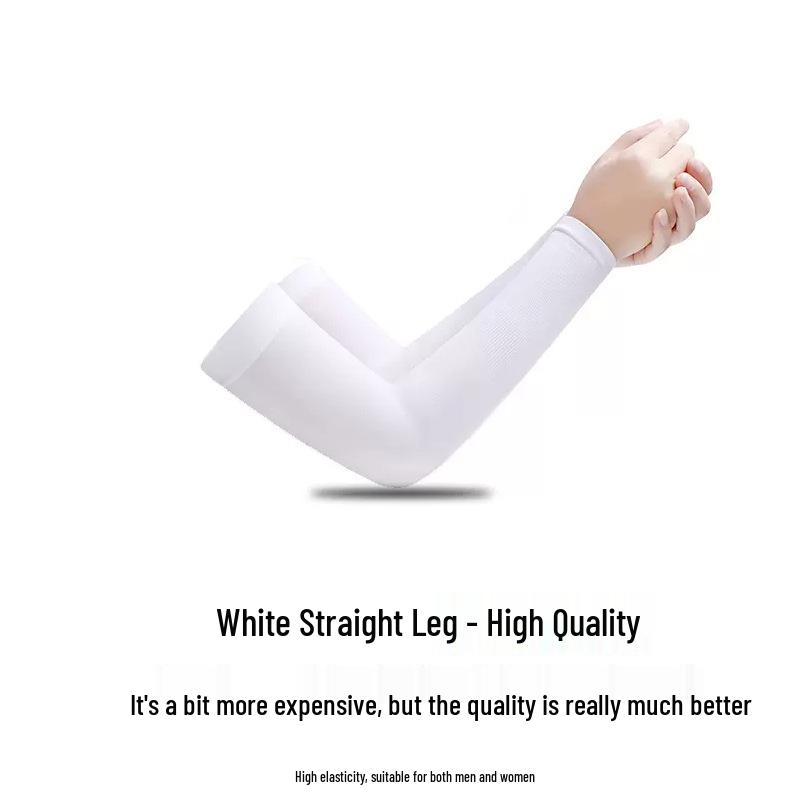 Unisex Anti-UV Cooling Arm Sleeves for Summer Cycling & Driving - Breathable Ice Silk