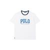 Polo Color Blocked Polo Collar Letter Embroidered Short Sleeve T-Shirt Men T-Shirt 710694466-004