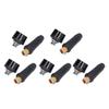 5Set Welding Cable Quick Fitting Rubber Brass European Welding Machine Connector Plug