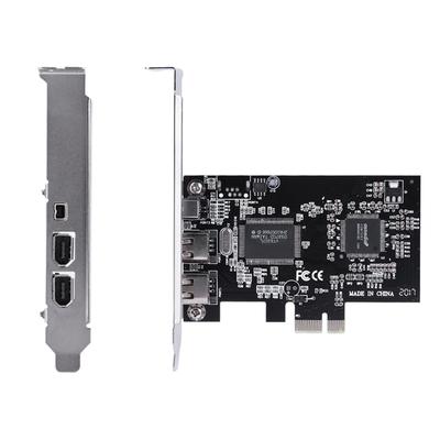 1394a Controller Card Firewire Controller Card PCI-E PCI Express FireWire 1394a IEEE 1394 Controller Card with Firewire Cable