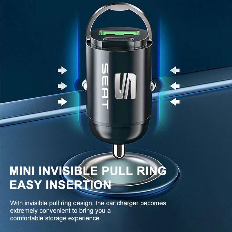 Micro Car Quick Charger Vehicle Cigarette Lighter Convert Plug Car Accessories for SEAT Leon FR 5 6 MII Altea 5F Ibiza Toledo Cordoba Alhambra MK3