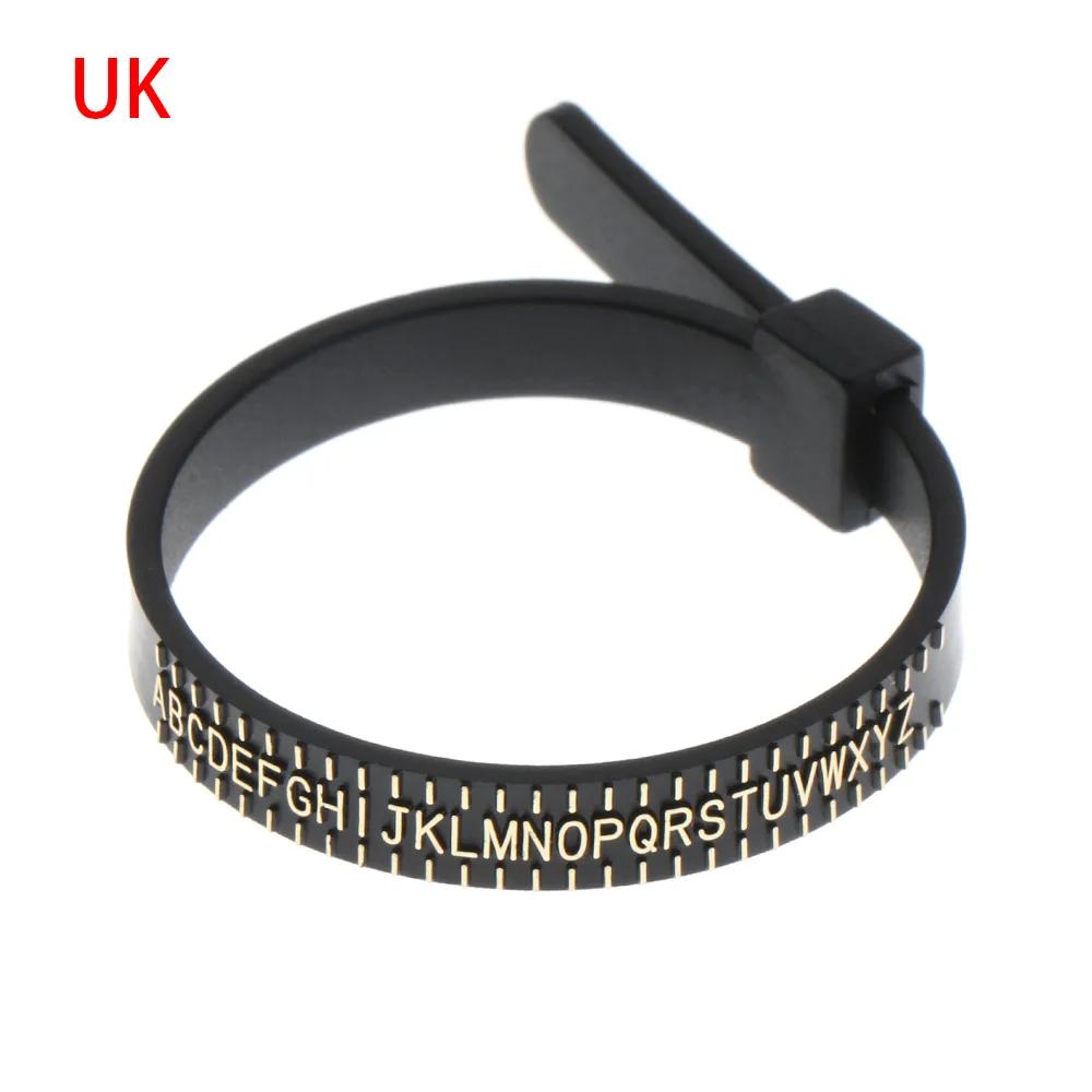 Men and Womens White/Black British/American UK/US/EU/JP Finger Gauge Genuine Tester Ring Sizer Measure Wedding Ring Band
