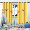 2 ks Roztomilé kreslené vzory Zatemňovací závěsy Dekorace dětské ložnice Zatemnění obývacího pokoje Redukce hluku Okenní závěs/závěsy