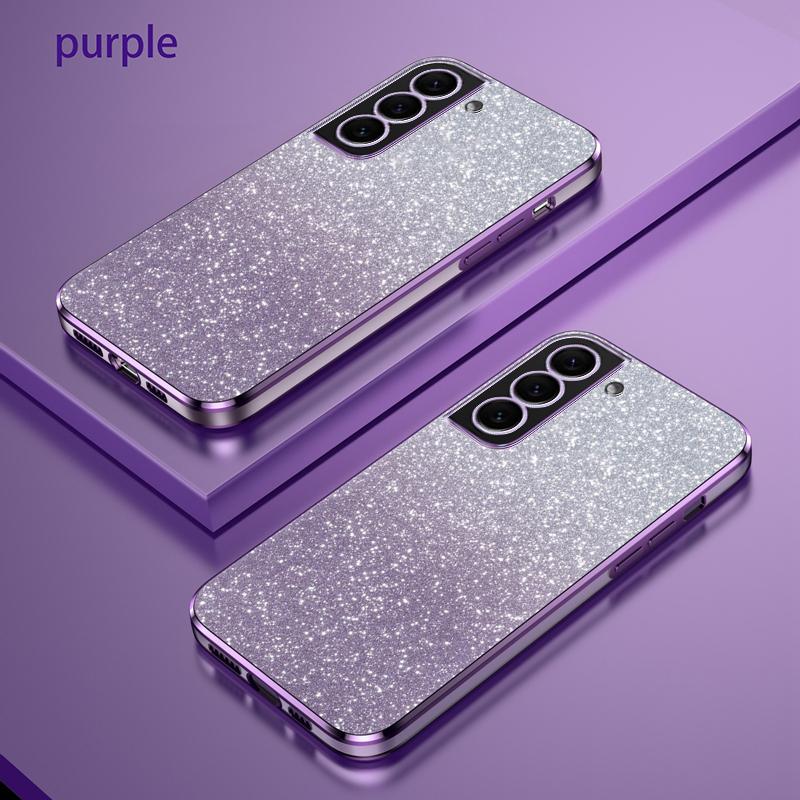For Samsung Galaxy S22 Plus Luxury Electroplated Glitter Case For Samsung S22 Ultra S22 Soft TPU Bumper Clear Phone Back Cover