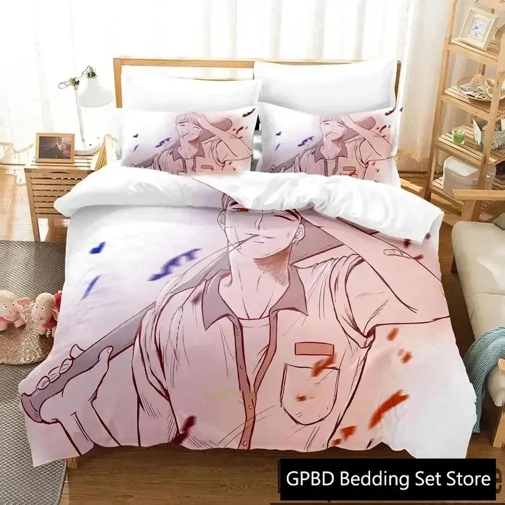 3D Print Anime Bj Alex Bedding Set Duvet Cover Bed Set Quilt Cover Pillowcase Comforter King Queen Size Boys Adult Bedding Set