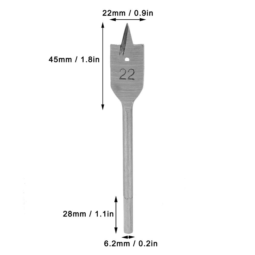 4pcs High Carbon Steel Spade Drill Bit Set Cutting Thorn Wood Drill Bit Set  Drilling