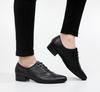 Pantofi de Dans Bărbați Pantofi de Dans Latin Ballroom Talpă Moale Piele Neagră Pantofi Jazz Pentru Băieți Tocuri 2.5cm Pantofi de Antrenament Petrecere Dans