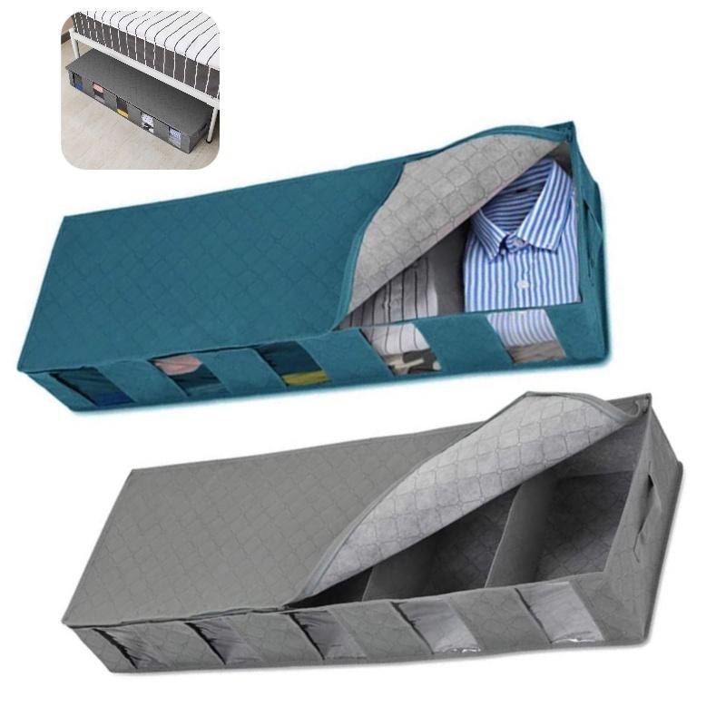 Foldable Non-woven Bed Bottom Storage Bag For Clothes And Quilts Moisture-proof And Dustproof