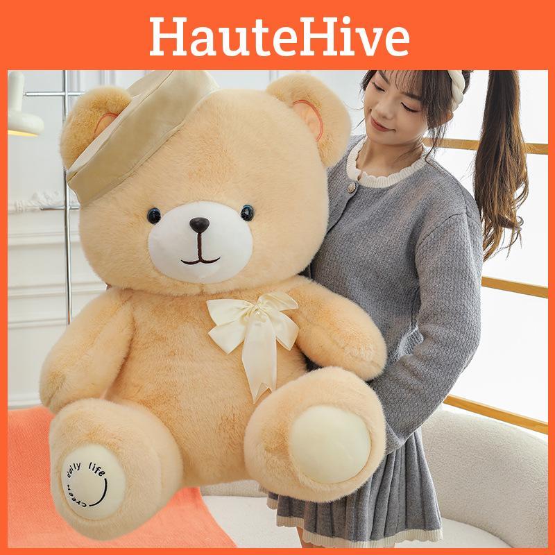 Beret Teddy Bow Bear Plush Doll Childrens Birthday Gift Souvenir Decoration Home